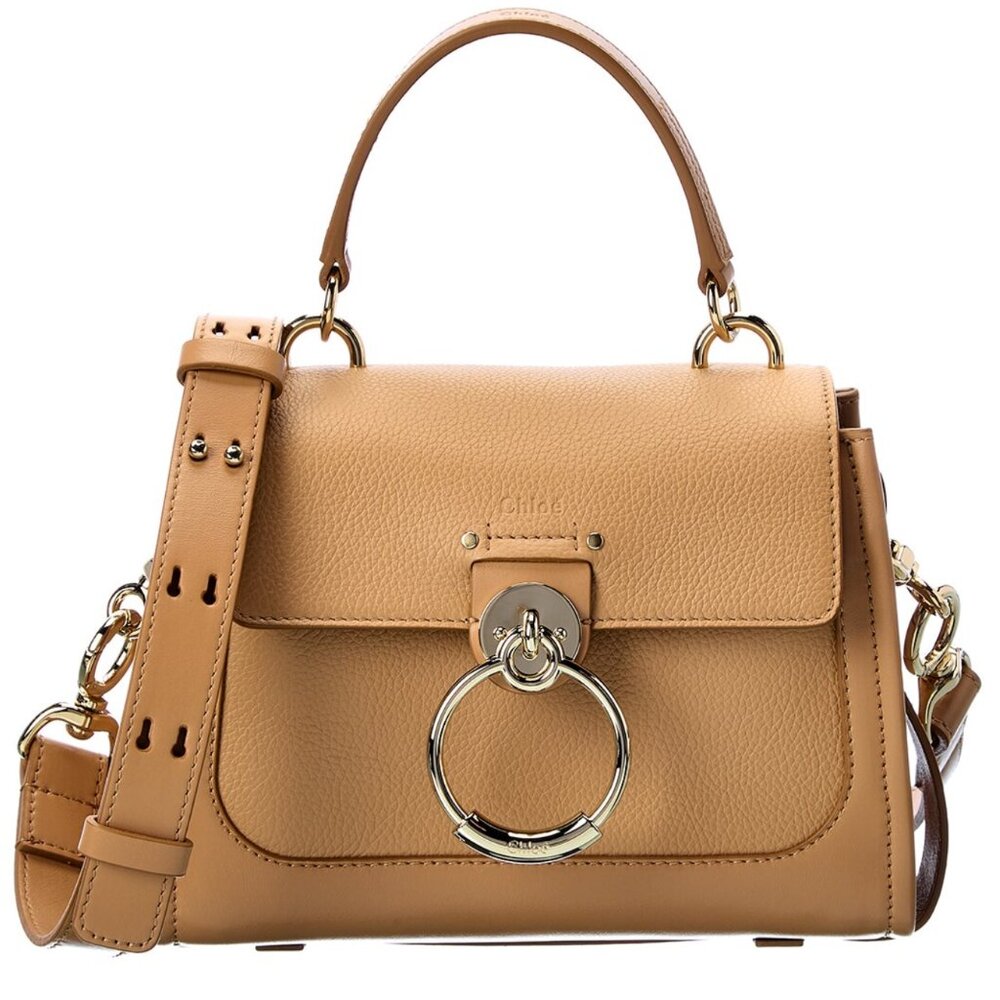 Chloe Mini Tess Day Bag in Camel - NEW